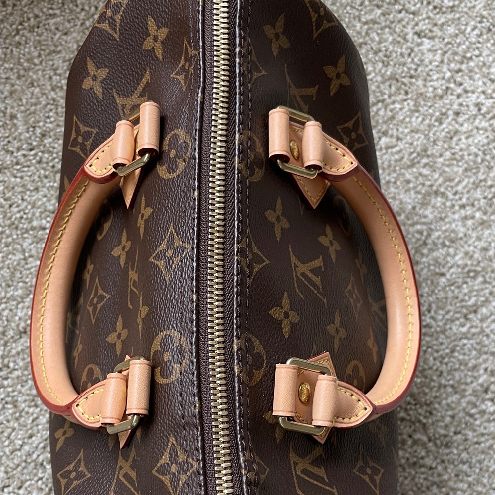 Louis Vuitton Monogram Canvas Speedy 25 Bandoulière with Natural Vachetta Trim - Picture 2 of 15